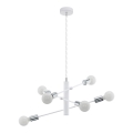 Eglo - Lustre avec fil 6xE27/60W/230V blanc