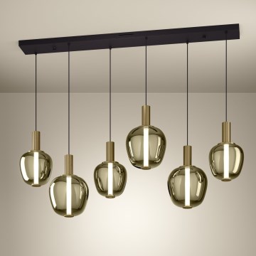 Eglo - Lustre LED dimmable 3xLED/5W/230V + 3xLED/6,5W + 6xLED/1,6W doré