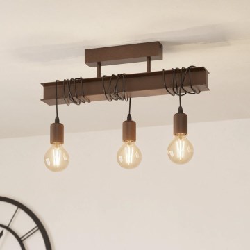 Eglo - Lustre monté en surface TOWNSHEND 3xE27/60W/230V
