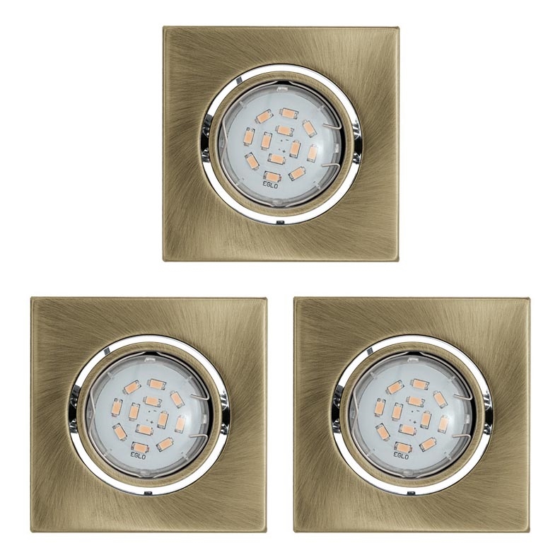 Eglo - PACK 3x Luminaire LED encastrable IGOA 3xGU10/5W/230V