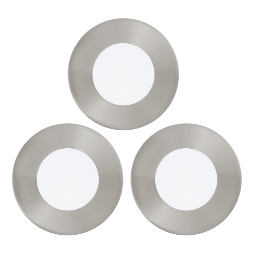 Eglo - Pack de 3 spots encastrés LED FUEVA 1xLED/2,7W/230V Ø 8,5 cm