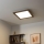 Eglo - Panneau en saillie à intensité variable POZZALLO WOOD LED/21W/230V 2700-6500K 49,5x49,5 cm marron foncé + télécommande