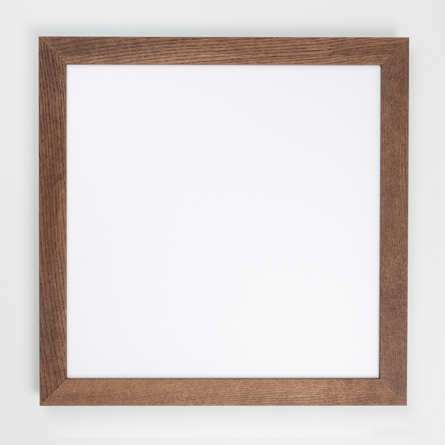 Eglo - Panneau en saillie à intensité variable SALOBRENA-CL WOOD LED/31W/230V 2700-6500K 64x64 cm marron foncé
