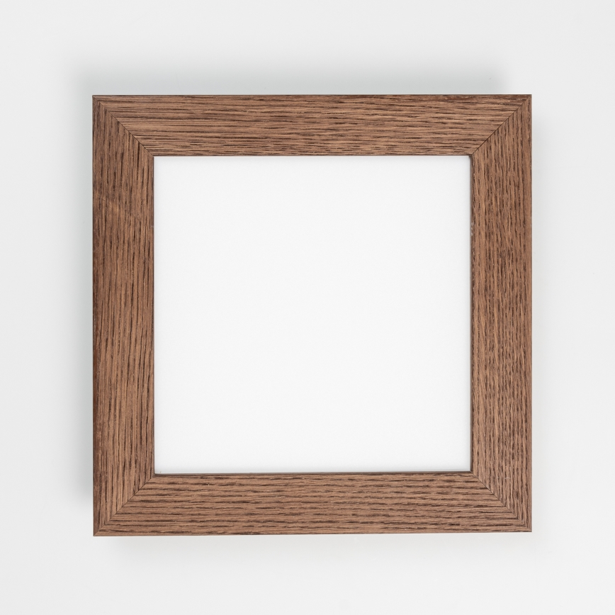 Eglo - Panneau en saillie SALOBRENA-RW WOOD LED/17W/230V 2700/4000K 34x34 cm marron foncé
