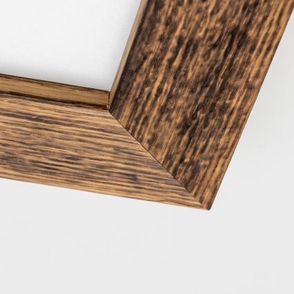 Eglo - Panneau en saillie SALOBRENA-RW WOOD LED/17W/230V 2700/4000K 34x34 cm marron