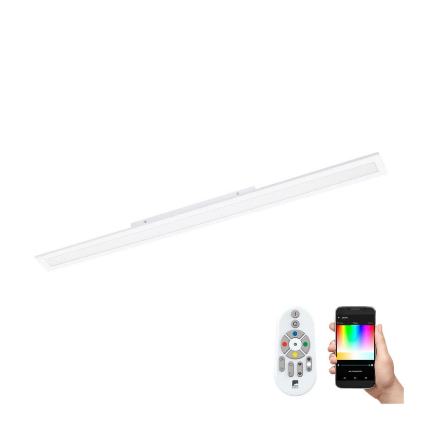 Eglo - Panneau LED RVBW à intensité variable SALOBRENA-C LED/34W/230V + télécommande