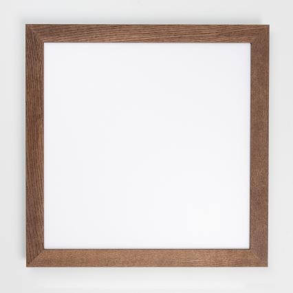 Eglo - Panneau RGB en saillie à intensité variable SALOBRENA-C WOOD LED/30,5W/230V 2700-6500K 64x64 cm marron foncé + télécommande