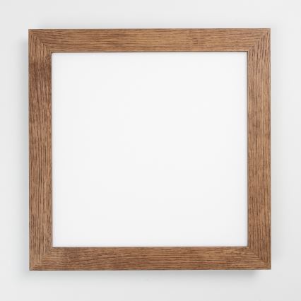Eglo - Panneau RGB en saillie à intensité variable SALOBRENA-C WOOD LED/24W/230V 2700-6500K 49,5x49,5 cm marron foncé + télécommande