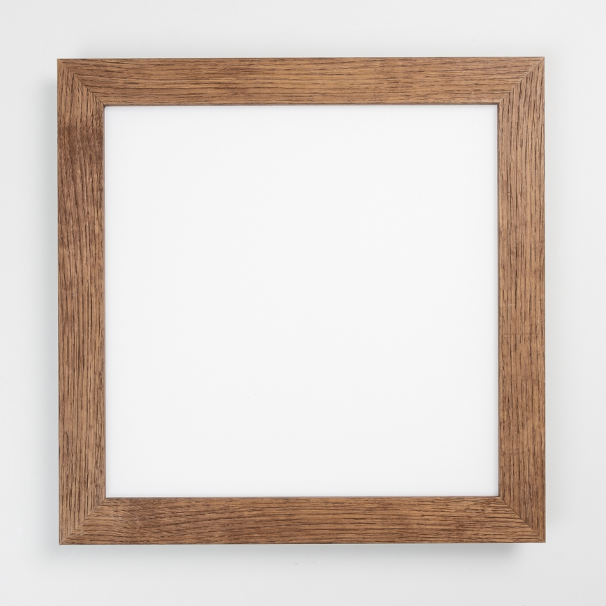 Eglo - Panneau RGB en saillie à intensité variable SALOBRENA-C WOOD LED/24W/230V 2700-6500K 49,5x49,5 cm marron foncé + télécommande