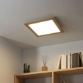 Eglo - Panneau RGB en saillie à intensité variable SALOBRENA-C WOOD LED/24W/230V 2700-6500K 45x45 cm marron + télécommande