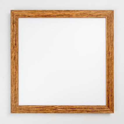 Eglo - Panneau RGBW en saillie à intensité variable SALOBRENA-C WOOD LED/30,5W/230V 2700-6500K 64x64 cm marron + télécommande