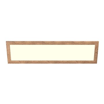 Eglo - Panneau RGBW en saillie/encastré à intensité variable SALOBRENA-C WOOD LED/34W/230V 2700-6500K 34x124 cm marron + télécommande