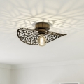 Eglo - Plafonnier 1 x E27 / 60 W / 230 V Ø 40 cm bronze