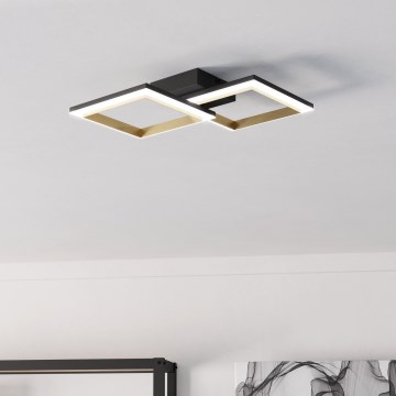 Eglo - Plafonnier à intensité variable LED/18,4W/230V 4000K noir/doré