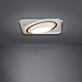 Eglo - Plafonnier à intensité variable LED/28W/230V+LED/13W+ LED/2,8W 3000-6500K noir + Télécommande