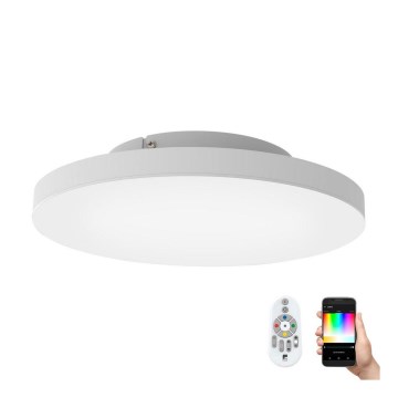 Eglo - Plafonnier à intensité variable LED RGB TURCONA-C LED/20W/230V + télécommande