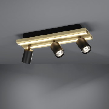 Eglo - Plafonnier à spots LED 3xLED/2,2W/230V + 2xLED/1,2W + 2xLED/2W beige/noir