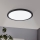 Eglo - Plafonnier encastré LED 22 W/230 V 3000 K noir Ø 22,5 cm