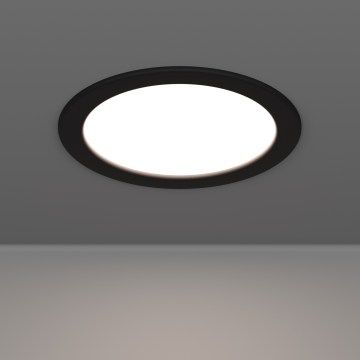 Eglo - Plafonnier encastré LED pour salle de bains LED/10,5W/230V 2700/4000/6500K Ø 16,8 cm IP44 noir