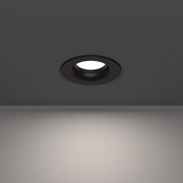 Eglo - Plafonnier encastré LED pour salle de bains LED/4,9W/230V 2700/4000/6500K Ø 8,8 cm IP65 noir