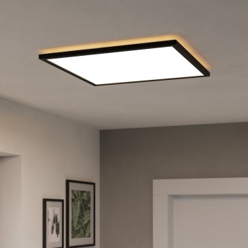 Eglo - Plafonnier extérieur LED/17W/230V 2700/4000/6500K 50x50 cm IP44 noir