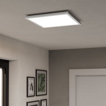 Eglo - Plafonnier extérieur RGBW à intensité variable LED/17,6W/230V 2700-6500K 39x39 cm IP44 blanc ZigBee
