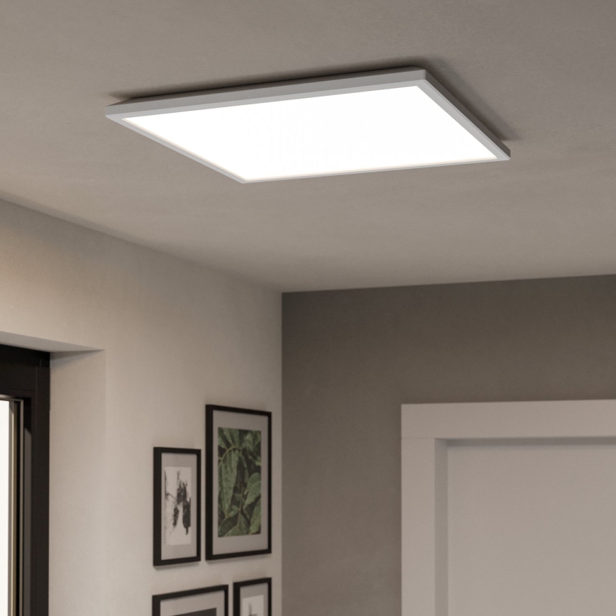Eglo - Plafonnier extérieur RGBW à intensité variable LED/17W/230V 2700-6500K 50x50 cm IP44 blanc ZigBee