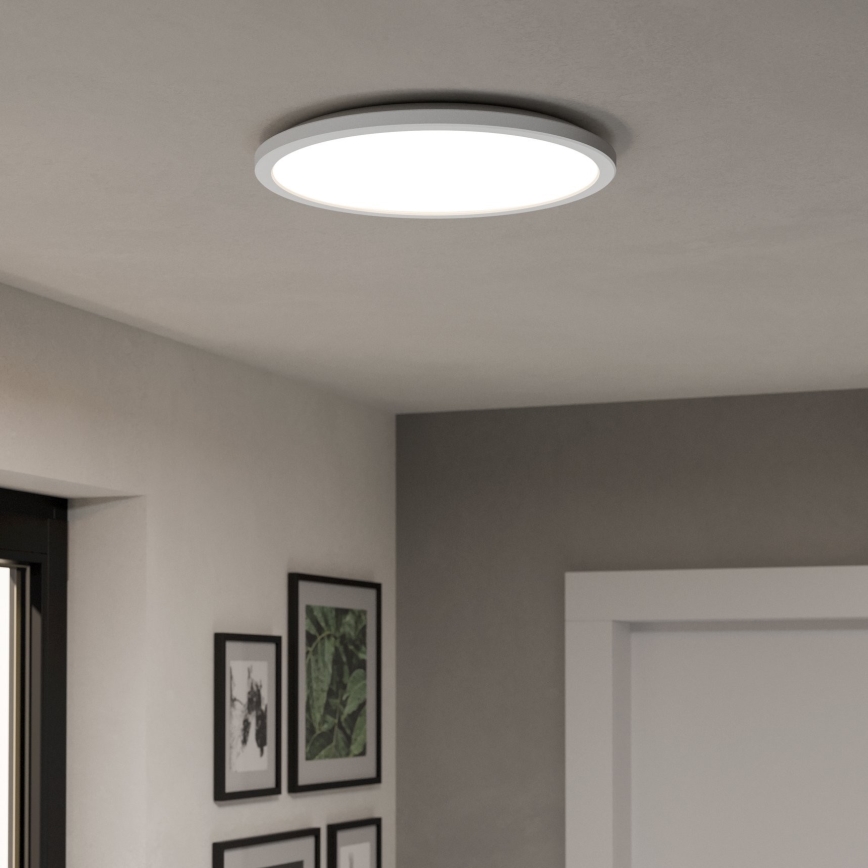 Eglo - Plafonnier extérieur RGBW à intensité variable LED/18,5W/230V 2700-6500K d. 38,9cm IP44 blanc ZigBee
