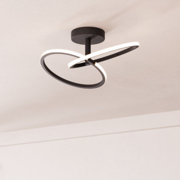 Eglo - Plafonnier LED 12 W, 230 V, 2700/4000/6500 K, noir