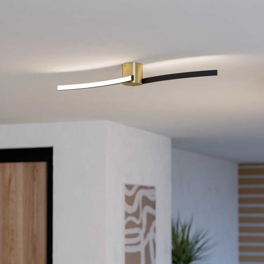 Eglo - Plafonnier LED/12W/230V 4000K noir