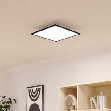 Eglo - Plafonnier LED/18,8W/230V 2700/4000/6500K 40x40 cm noir