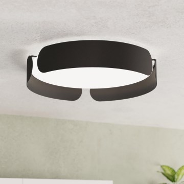 Eglo - Plafonnier LED/20W/230V Ø 37 cm noir