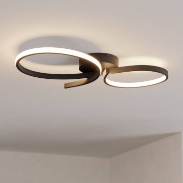 Eglo - Plafonnier LED/21W/230V 3000K noir