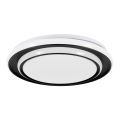 Eglo - Plafonnier LED 24 W / 230 V, 2700 / 4000 / 6500 K, Ø 40 cm, noir