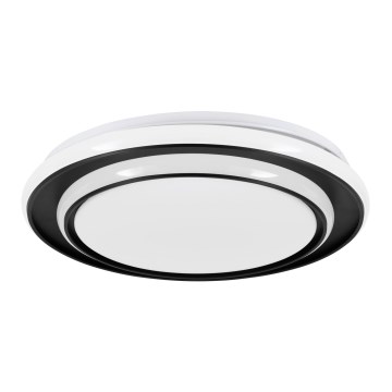 Eglo - Plafonnier LED 24 W / 230 V, 2700 / 4000 / 6500 K, Ø 40 cm, noir