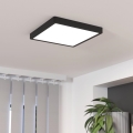 Eglo - Plafonnier LED à intensité variable LED/20,5W/230V noir 28,5x28,5 cm