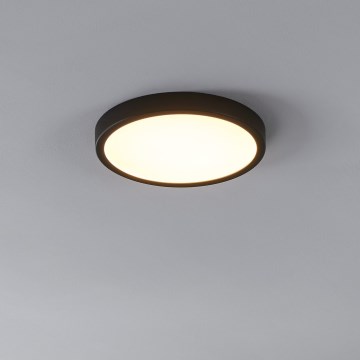 Eglo - Plafonnier LED avec capteur, 20,5 W / 230 V, 3000 K, noir, Ø 28,5 cm