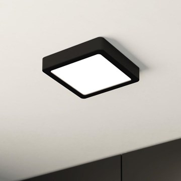 Eglo - Plafonnier LED dimmable LED/11W/230V noir 16x16 cm