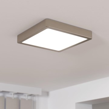 Eglo - Plafonnier LED dimmable LED/17W/230V chrome mat 21x21 cm