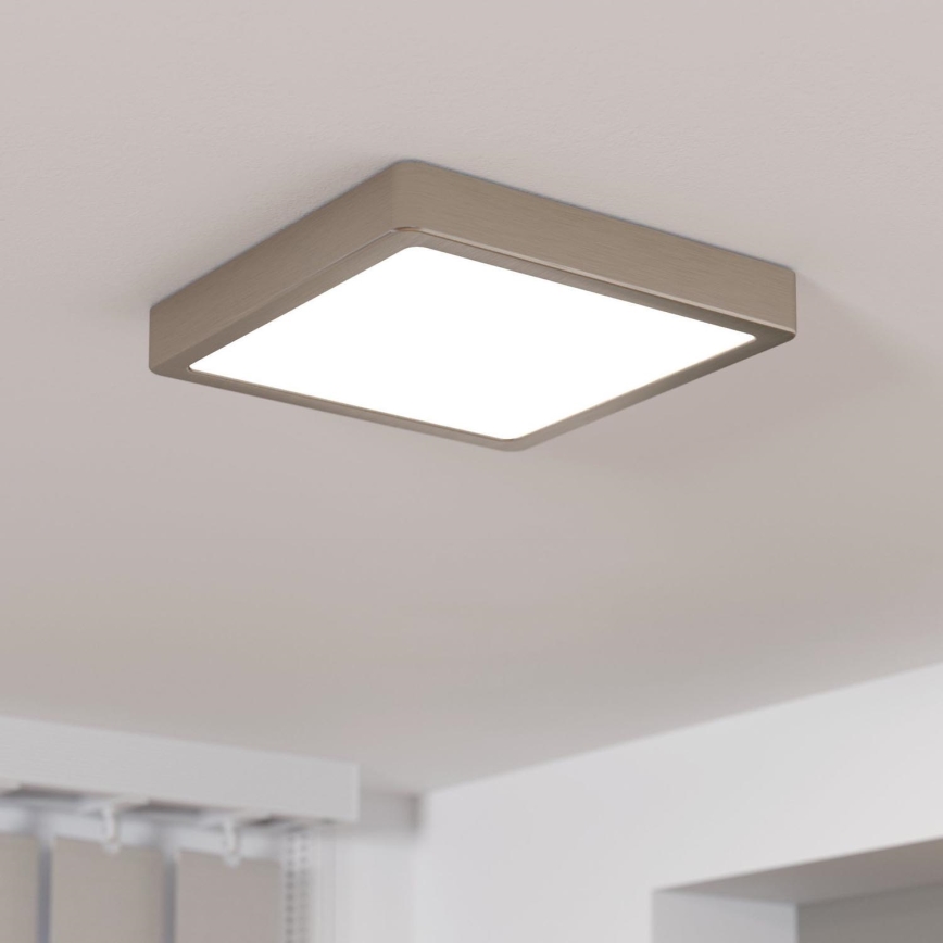 Eglo - Plafonnier LED dimmable LED/17W/230V chrome mat 21x21 cm
