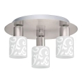 Eglo - Plafonnier LED MY CHOICE 3xE14/4W/230V chrome mat/blanc