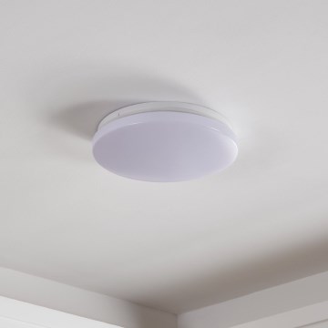 Eglo - Plafonnier LED pour salle de bains, 18 W, 230 V, Ø 31 cm, IP54, blanc