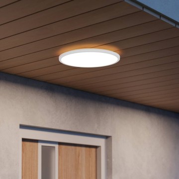 Eglo - Plafonnier LED pour salle de bains, 20,2 W / 230 V, Ø 39 cm, IP54, noir