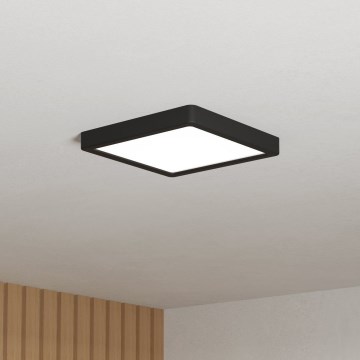 Eglo - Plafonnier LED pour salle de bains LED/10,5W/230V 2700/4000/6500K 22x22 cm IP44 noir