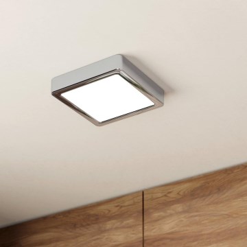 Eglo - Plafonnier LED pour salle de bains LED/11W/230V IP44 chromé brillant 16x16 cm