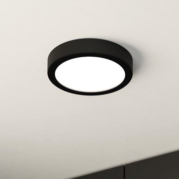 Eglo - Plafonnier LED pour salle de bains LED/11W/230V IP44 noir Ø 16 cm