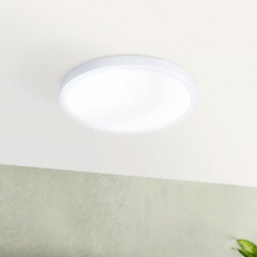 Eglo - Plafonnier LED pour salle de bains LED/20,5W/230V IP44 blanc Ø 28,5 cm