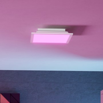 Eglo - Plafonnier LED RGBW dimmable LED/14W/230V 2700-6500K 30x30 cm blanc