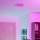 Eglo - Plafonnier LED RGBW dimmable pour salle de bains, 11,2 W, 230 V, 2700-6500K, Ø 21,1 cm, IP44, chrome mat