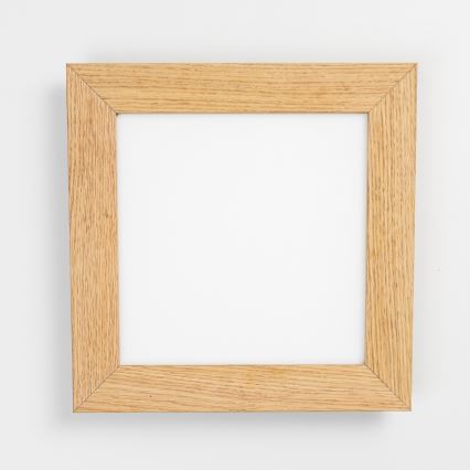 Eglo - Plafonnier LED RGBW dimmable en saillie SALOBRENA-C WOOD LED/16W/230V 2700-6500K 34x34 cm marron + télécommande